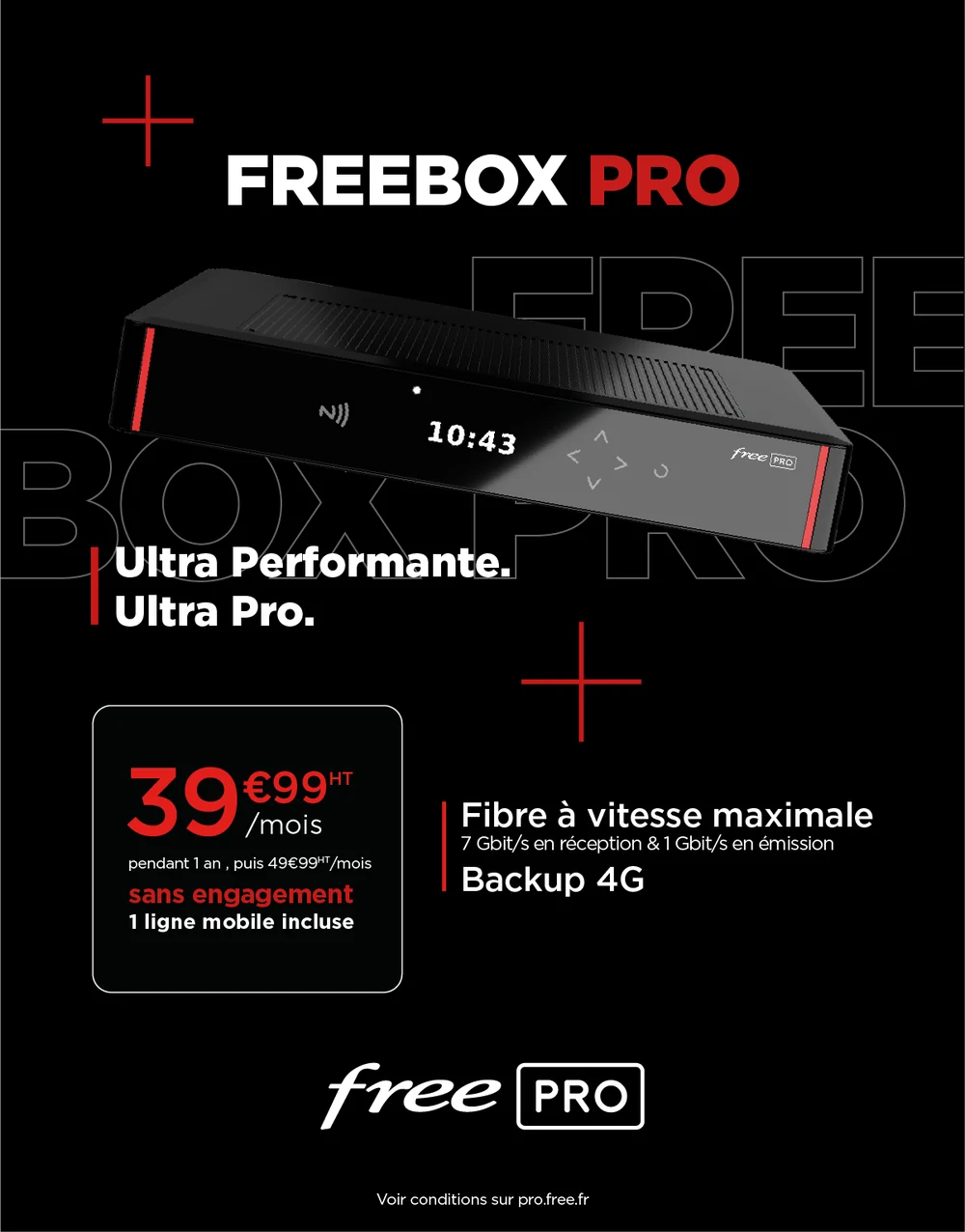 Affiche officielle Free Pro : Freebox Pro